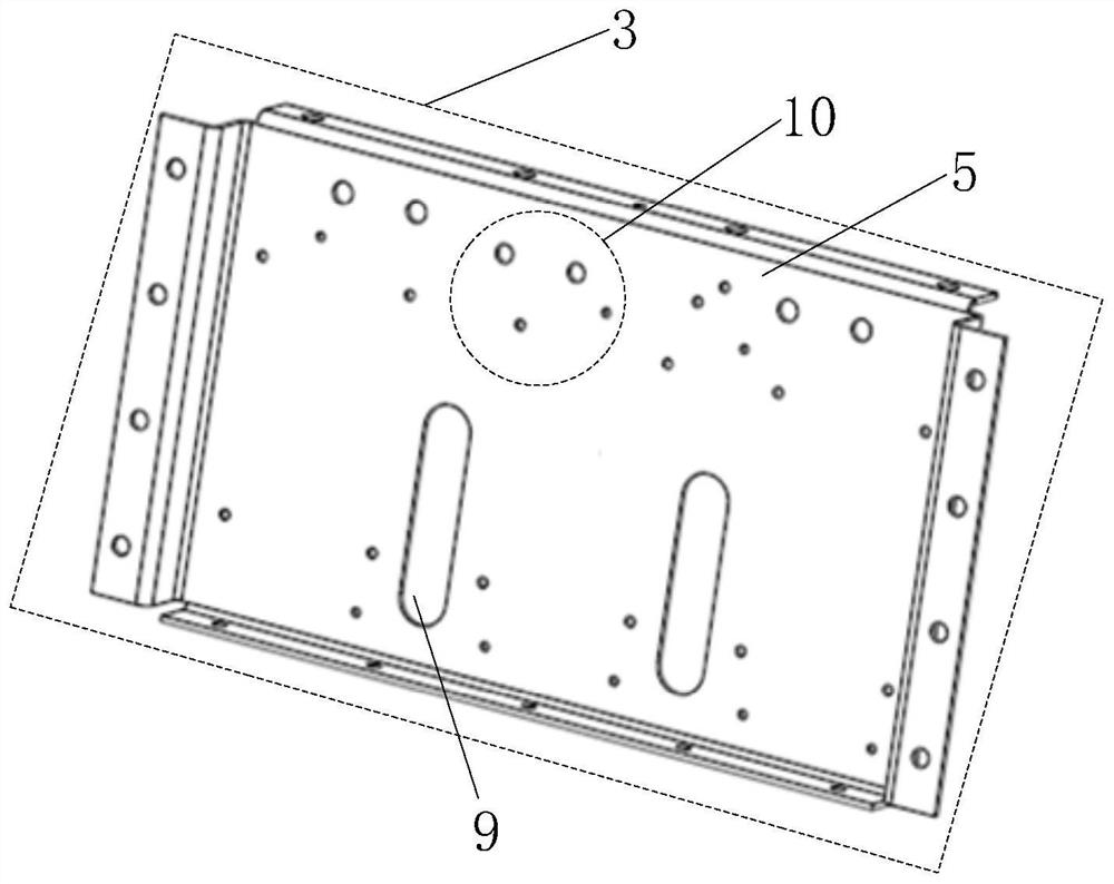 A hoisting combined power unit frame