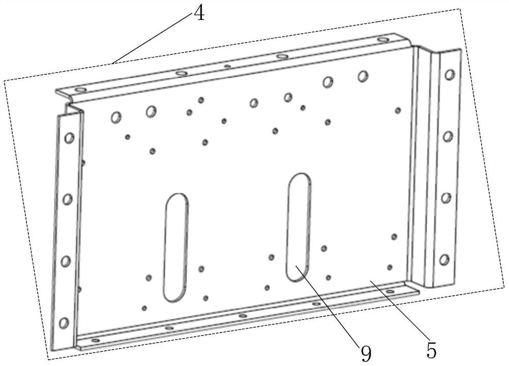 A hoisting combined power unit frame