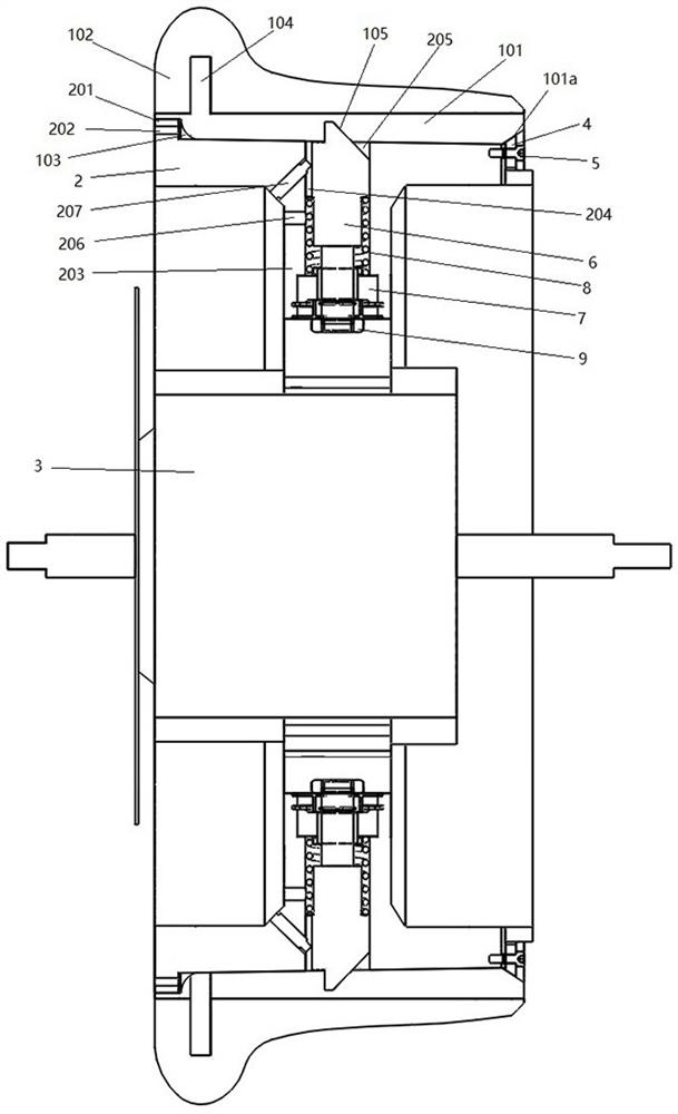 Track power wheel with detachable and replaceable tread