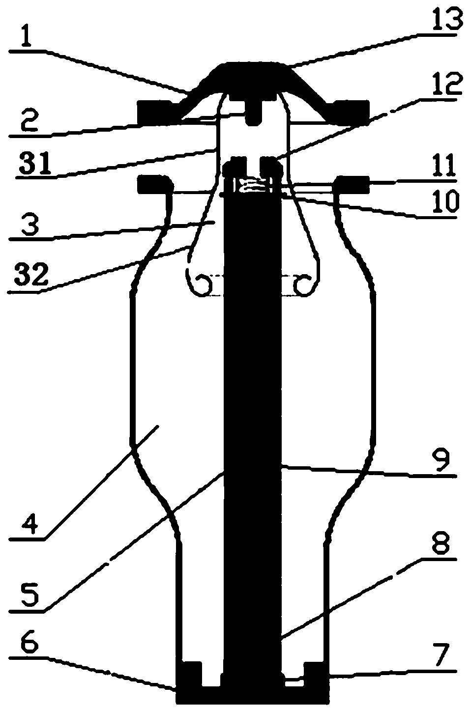 Metal oxide lightning arrester for GIS