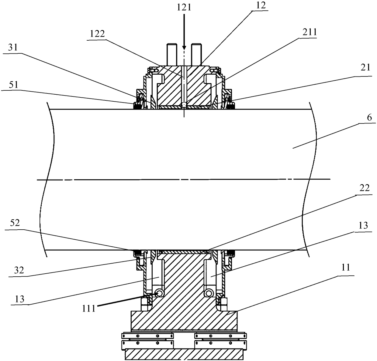 Bearing supporting device