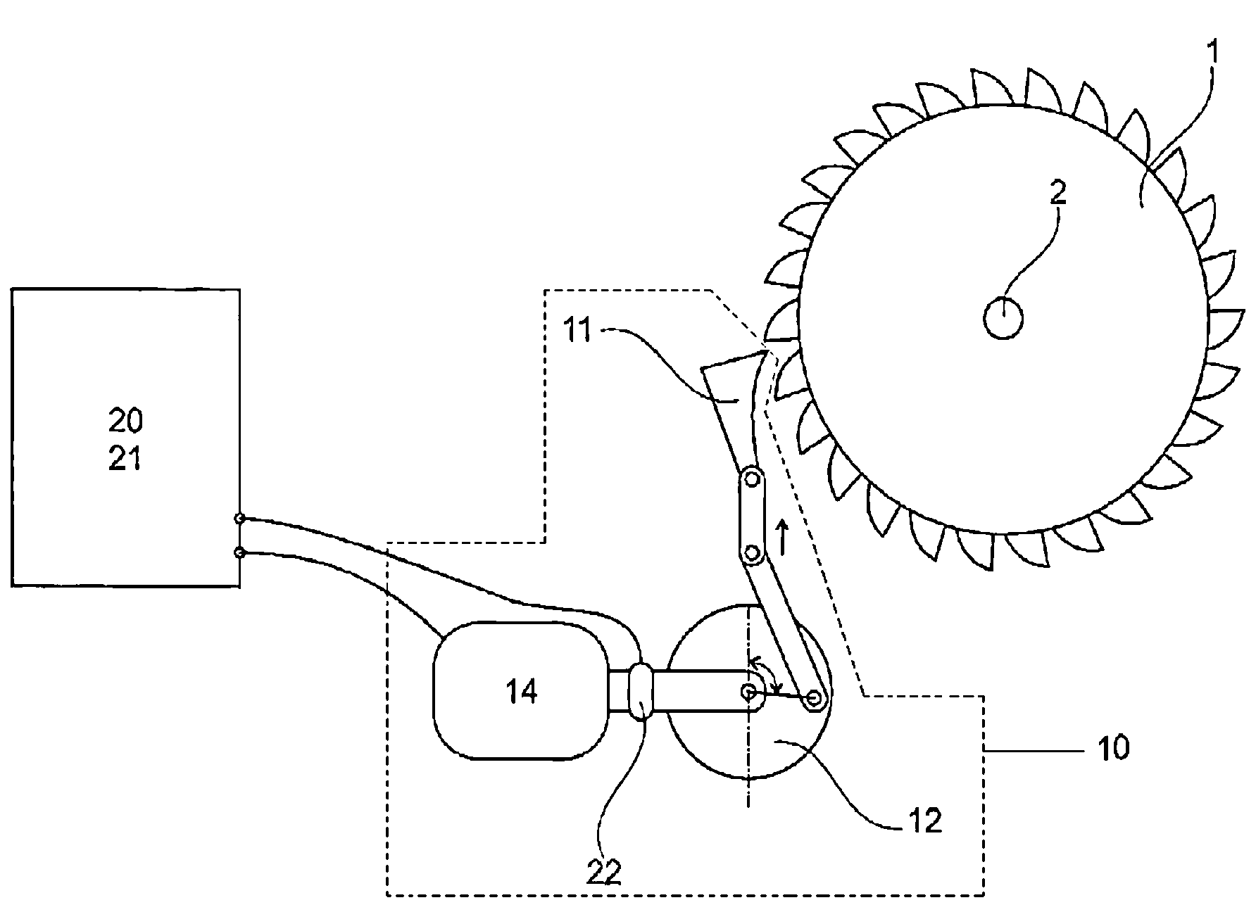 Gas turbine rotor positioning device