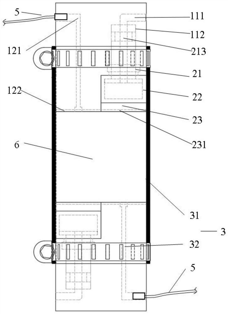 High temperature and high pressure conventional triaxial direct shear fracture seepage coupling test device and its application method