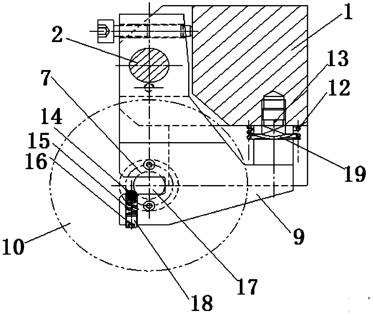 Chamfering knife rest device for lathe