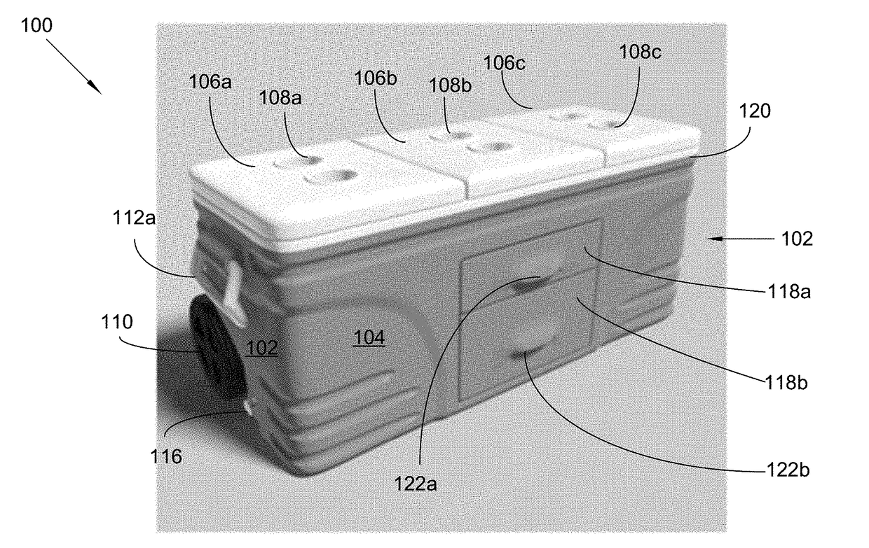 Multiple storage assembly