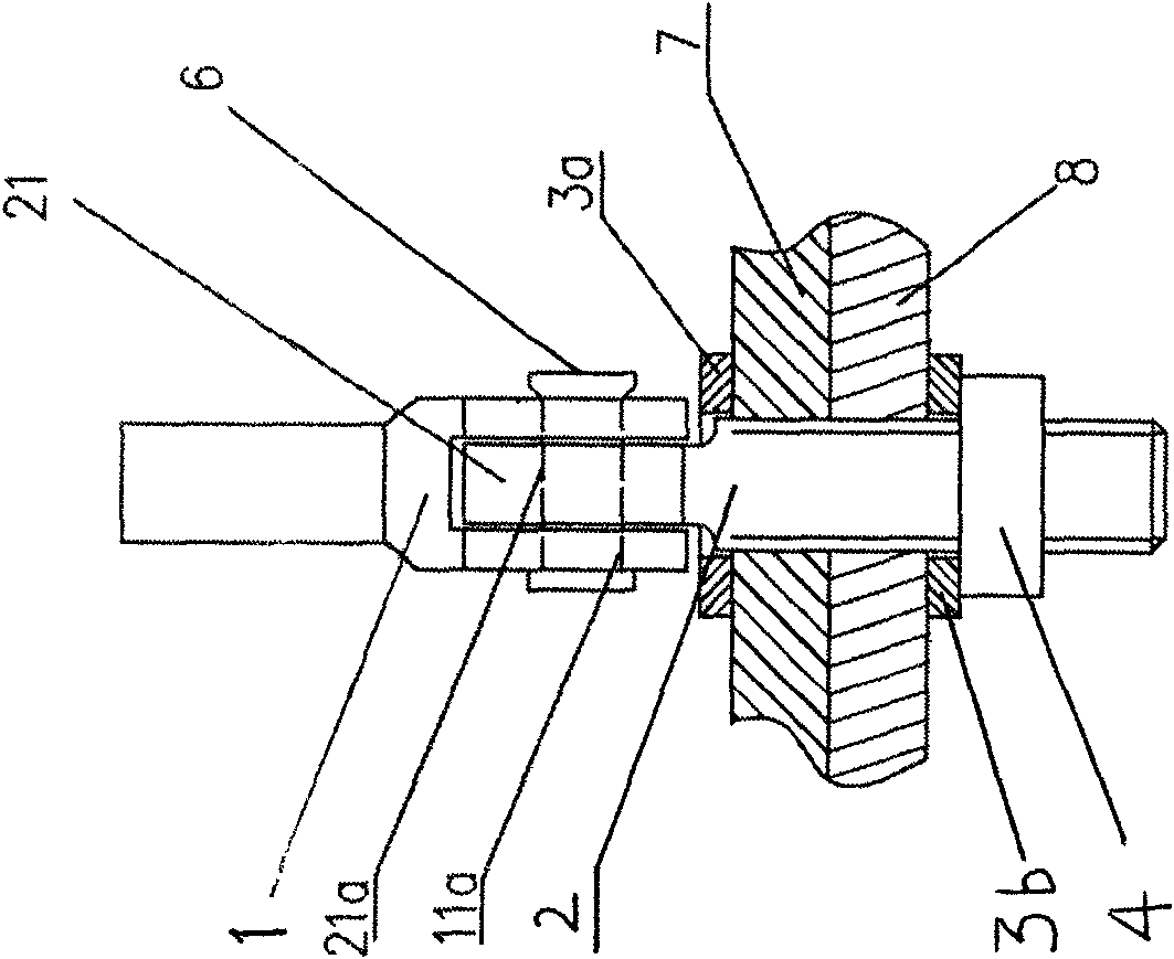 Bolt device being quickly fastened and disassembled