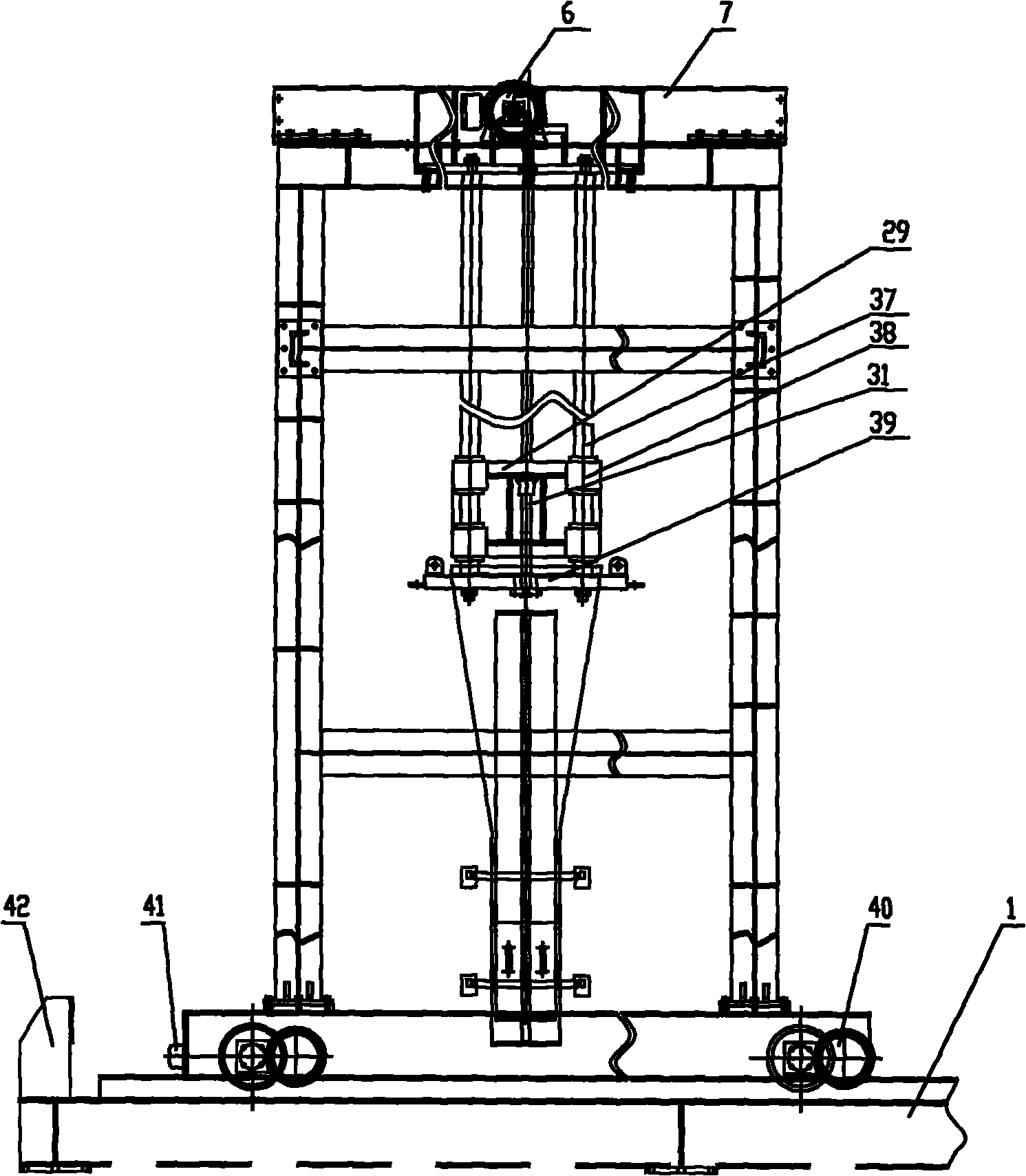 Automatic packaging process for winding thin film on steel coil