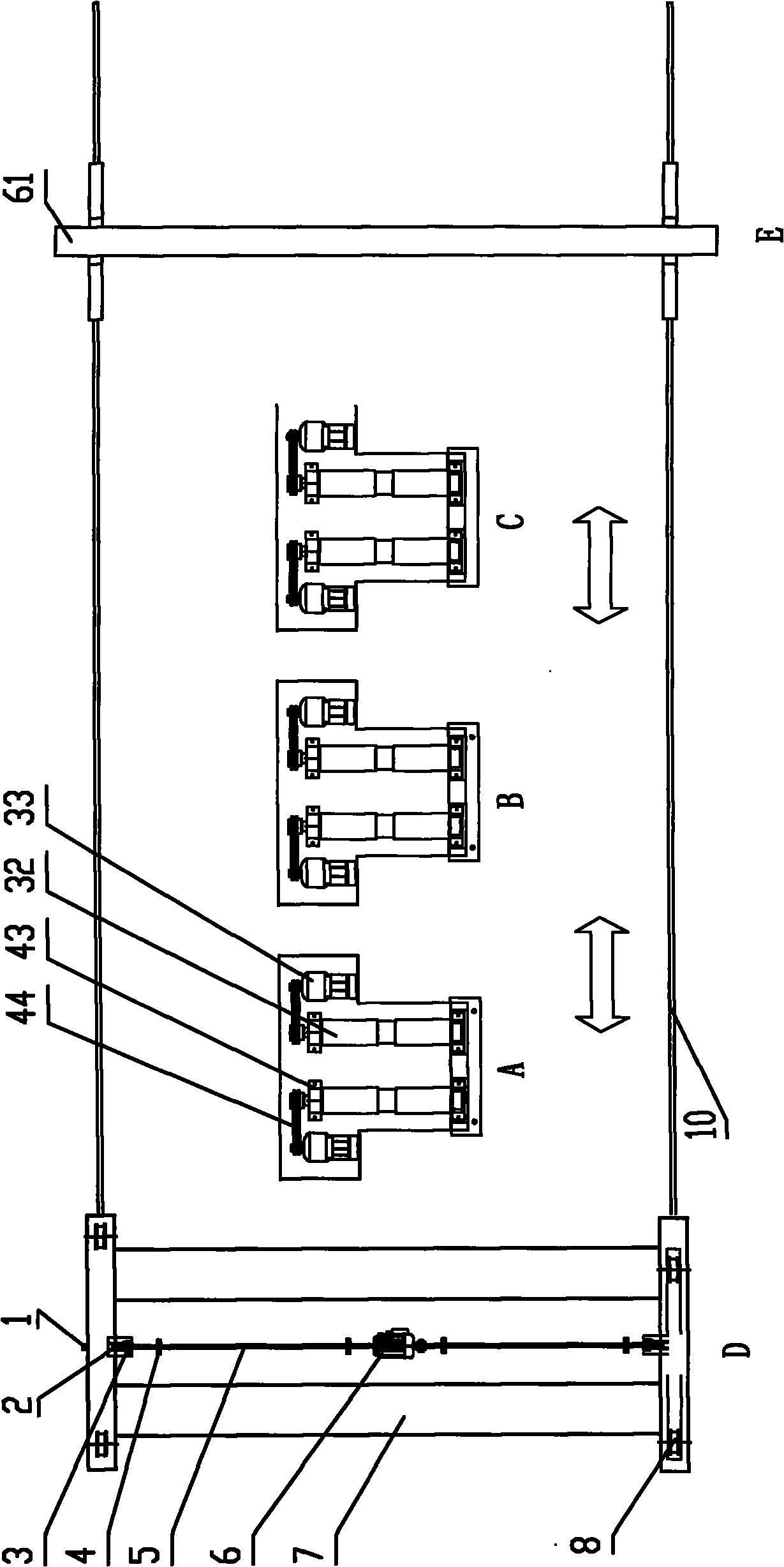 Automatic packaging process for winding thin film on steel coil