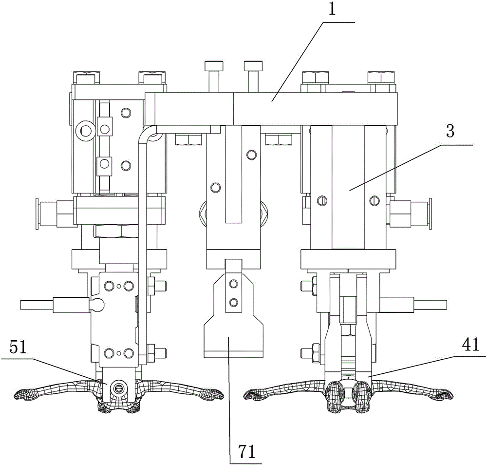 Frock clamp for removal of waste of doll toy injection molding parts and use method