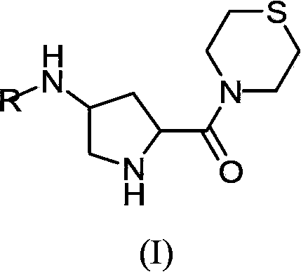 Substituted-pyrrolidinyl-contained thiomorpholine compounds