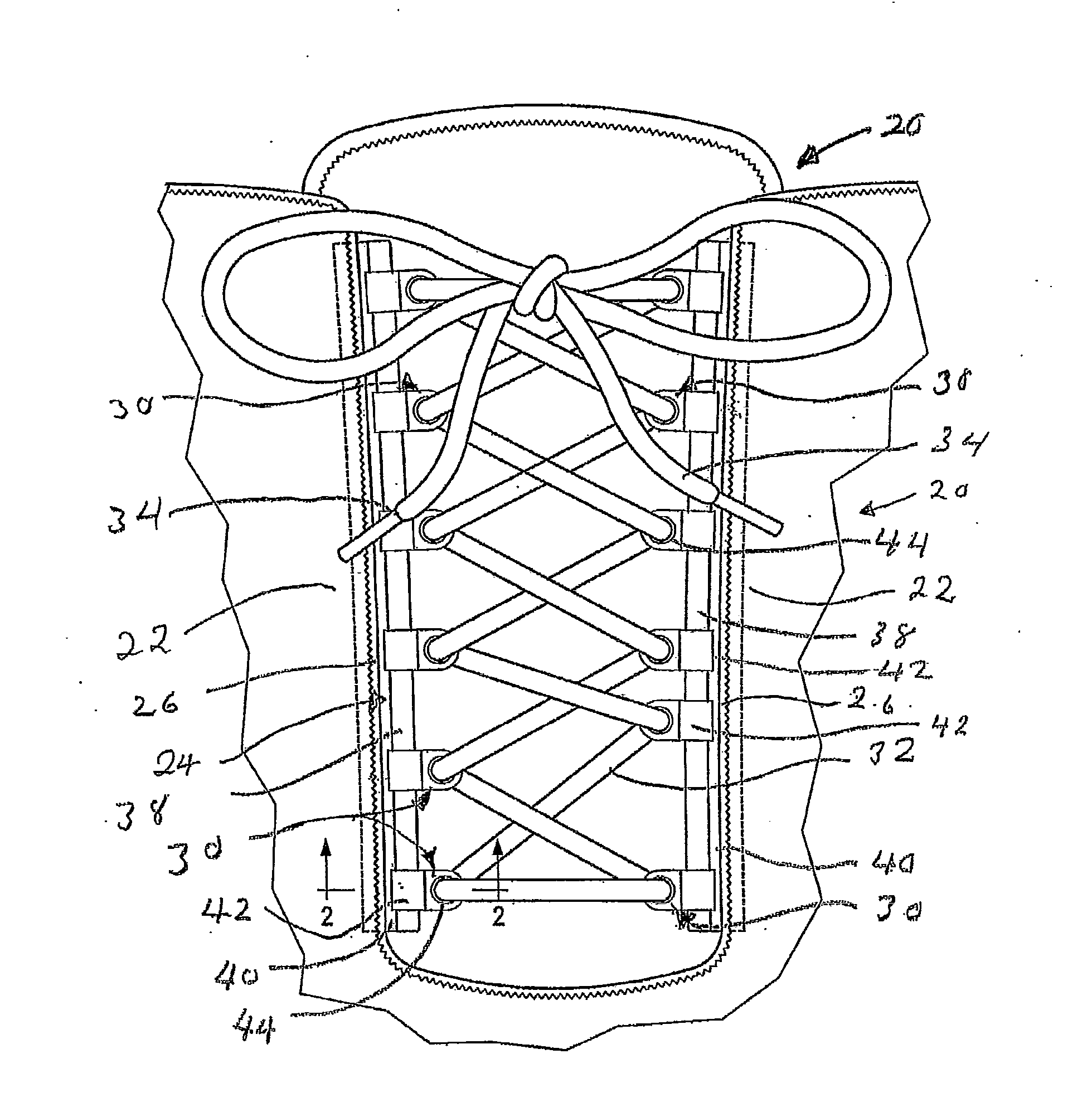 Footwear lacing system