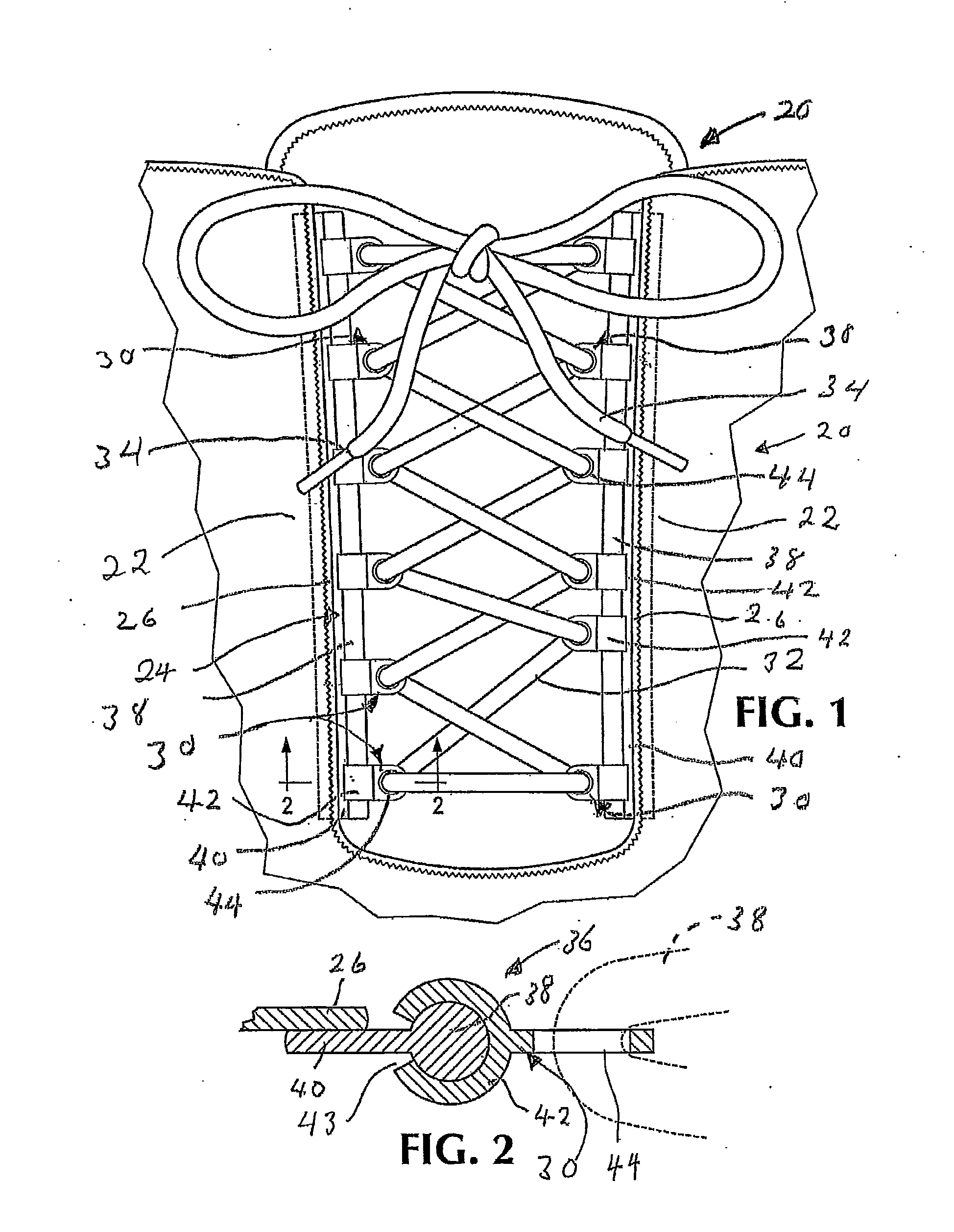 Footwear lacing system