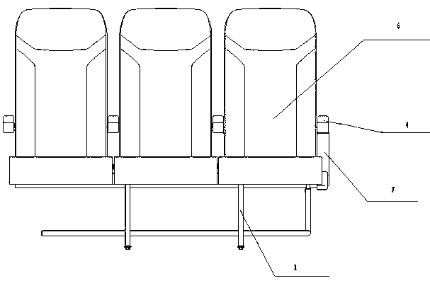 Light chair for aviation passengers