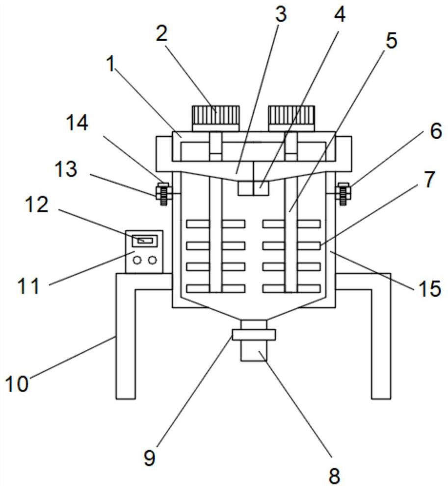 Control system for rotating speed of stirring device