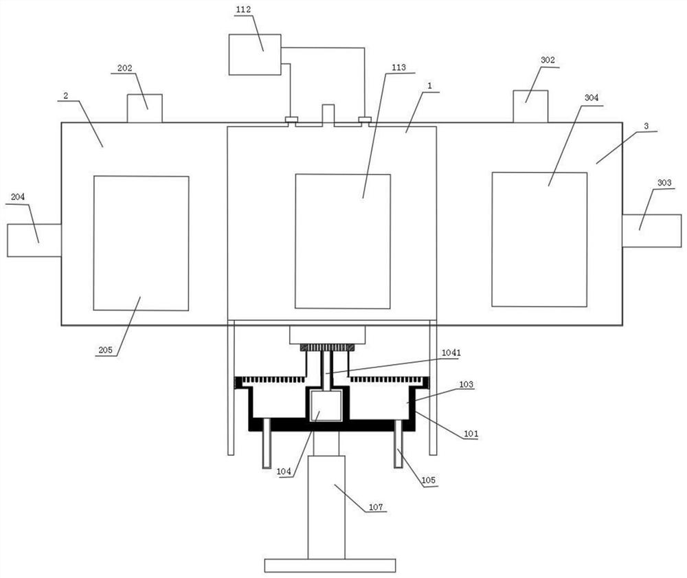 Continuous chemical vapor deposition furnace and working method thereof