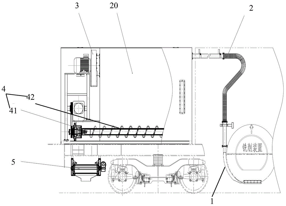 Chip collecting device