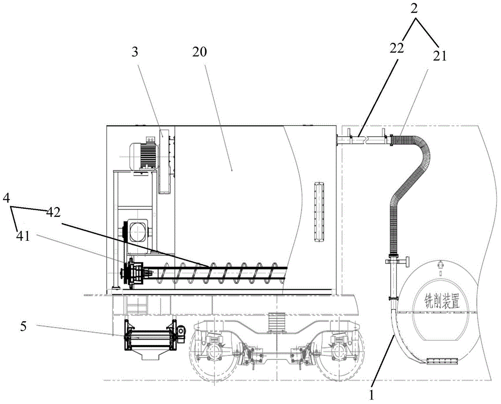 Chip collecting device