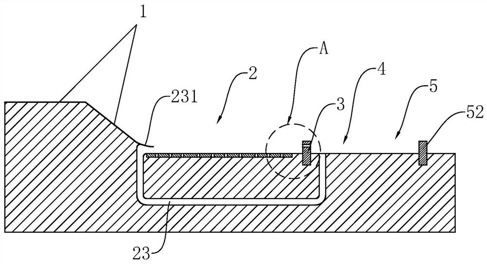 A water tunnel energy dissipation structure