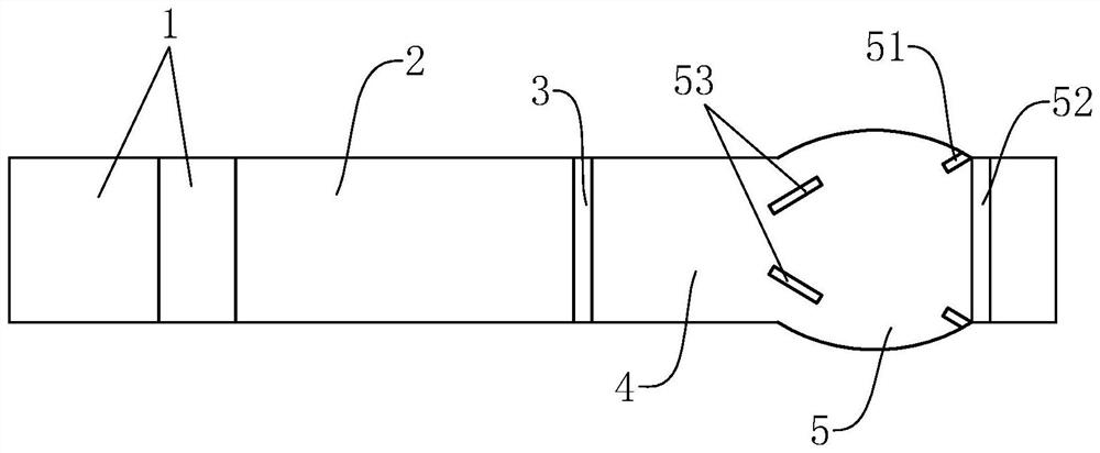 A water tunnel energy dissipation structure