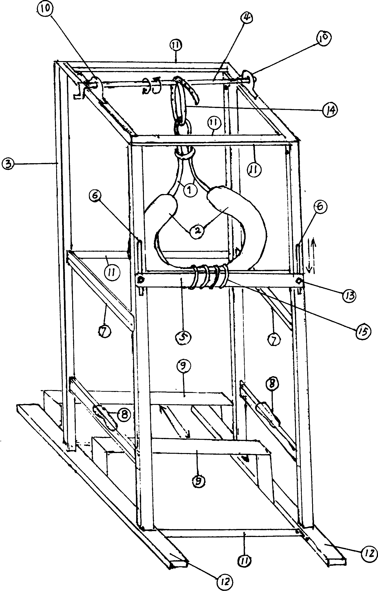 Vertical lumbar vertebra tractor