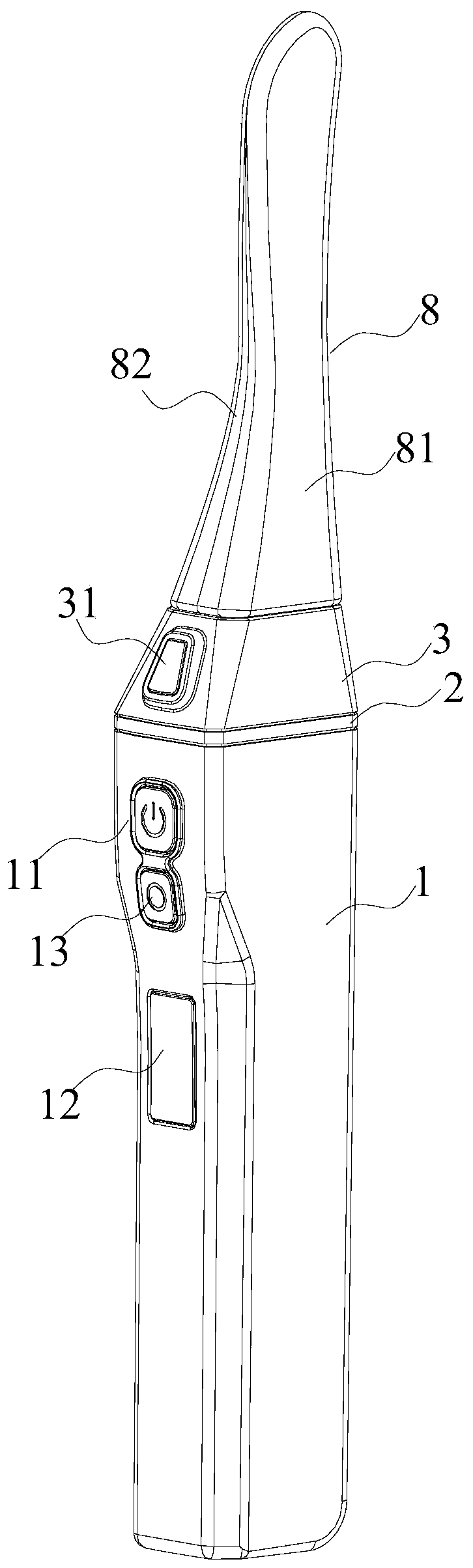 Massage beauty nursing instrument and working method and system based on skin fluorescence detection