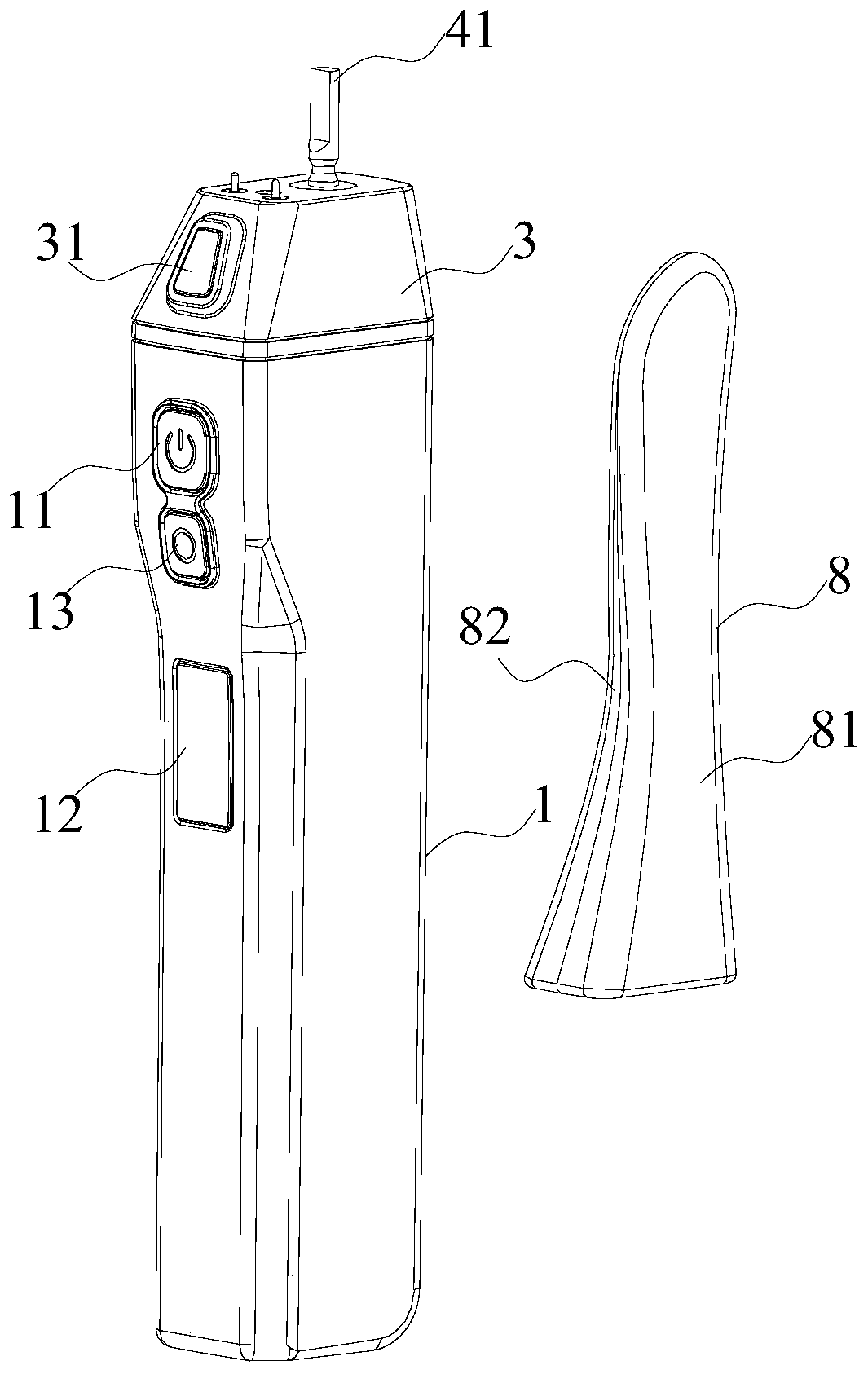 Massage beauty nursing instrument and working method and system based on skin fluorescence detection