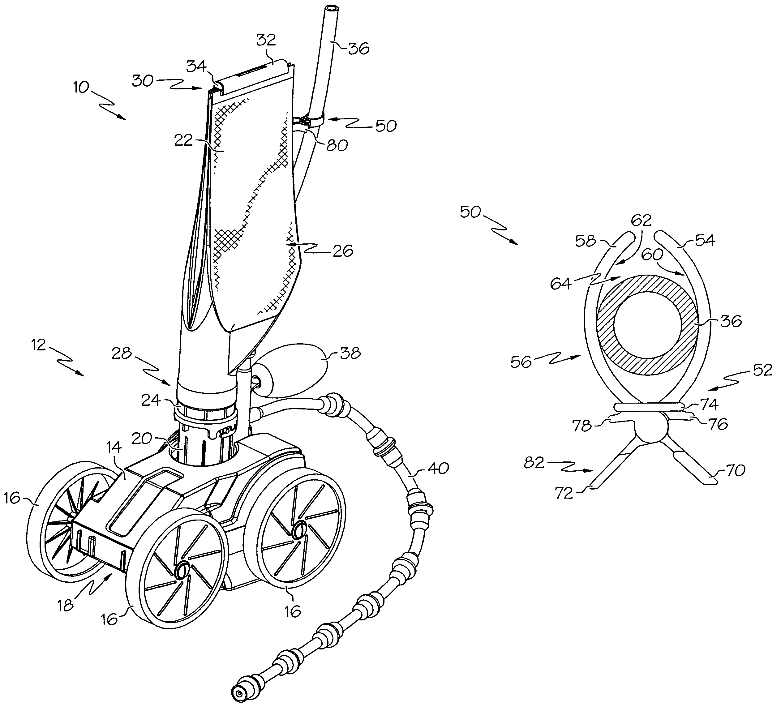 Adjustable hose clip