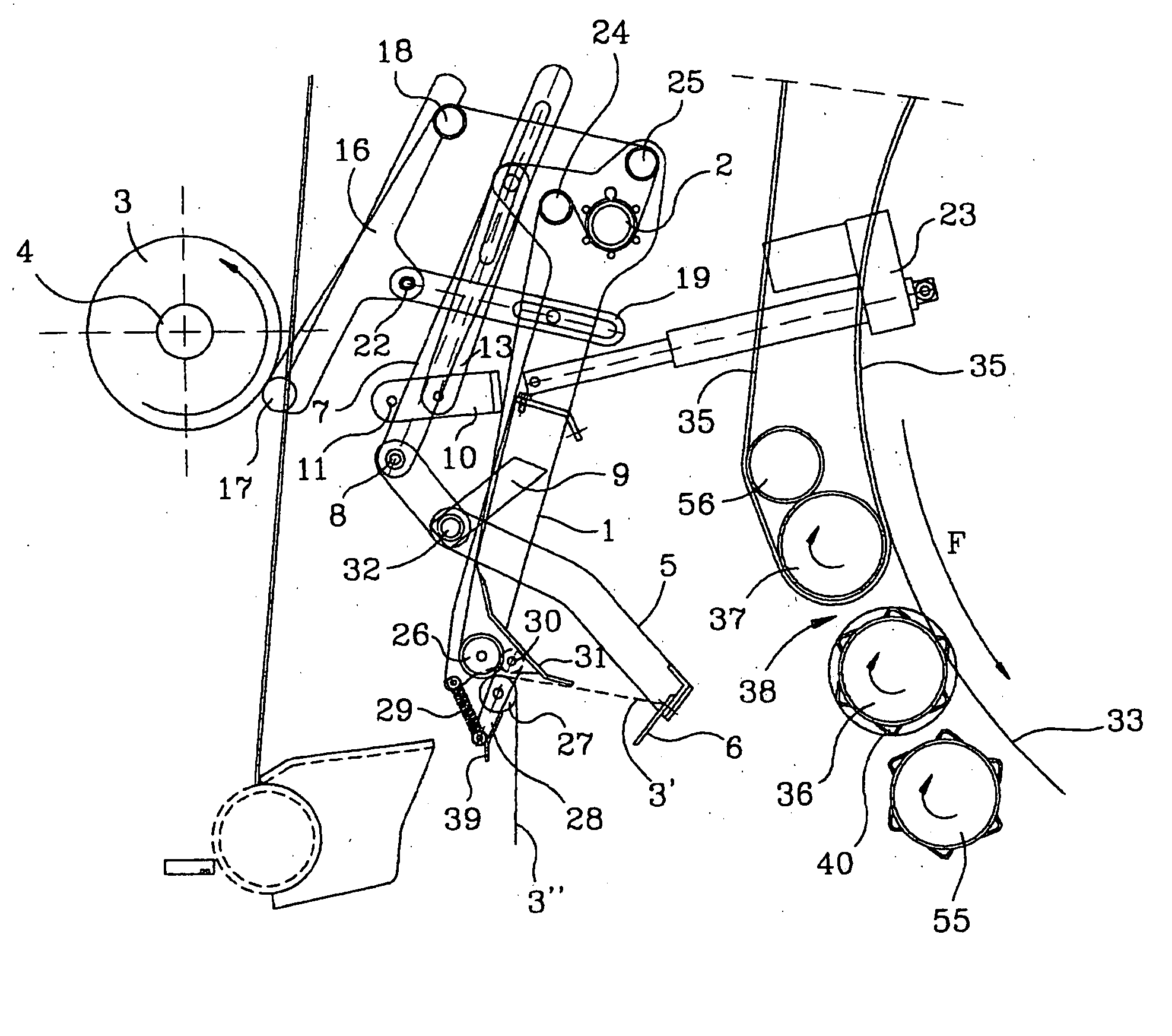 Device for wrapping a bale of pasture or the like