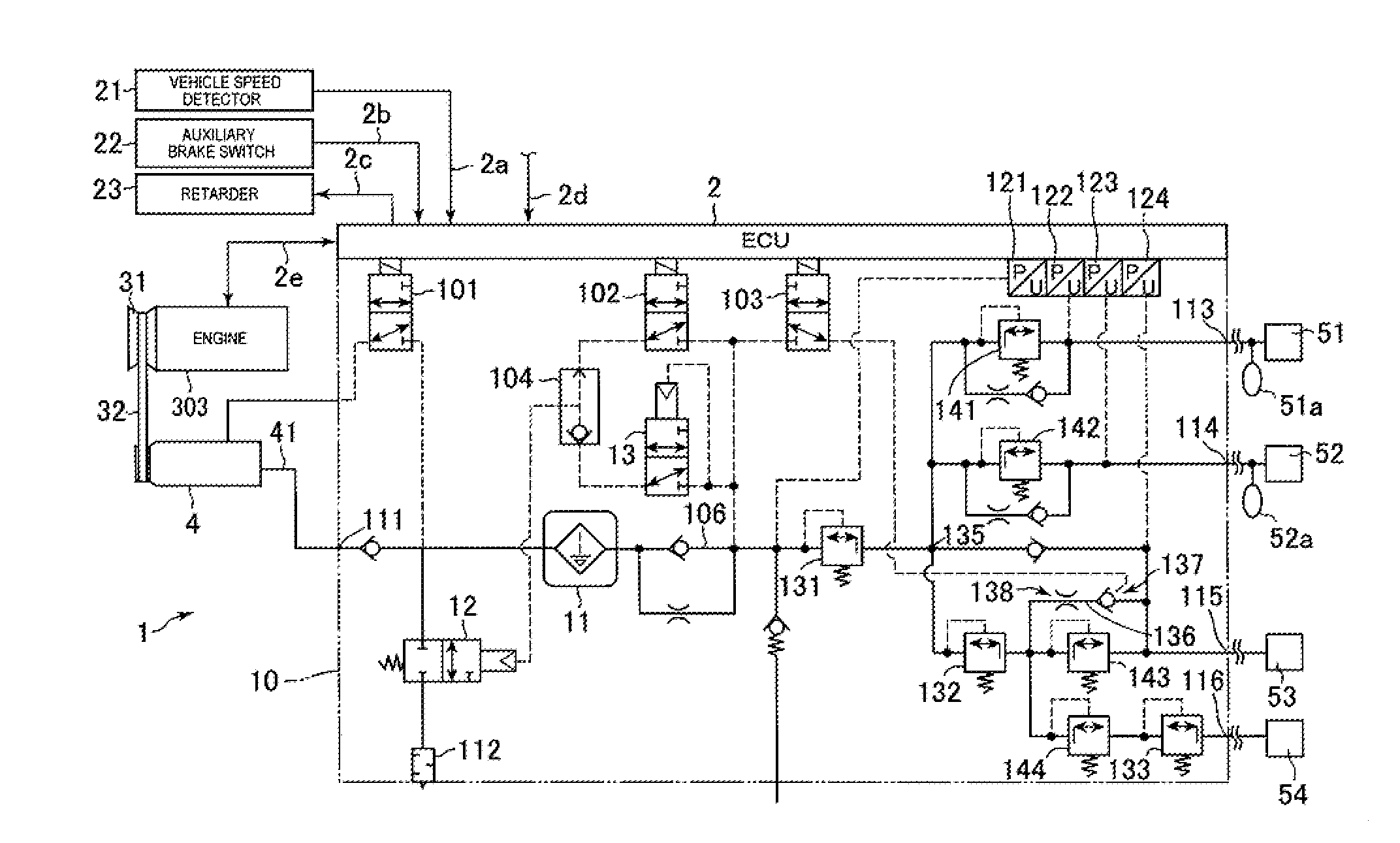 Compressed air supply system, compressed air supply device for vehicle, and method of controlling air compressor