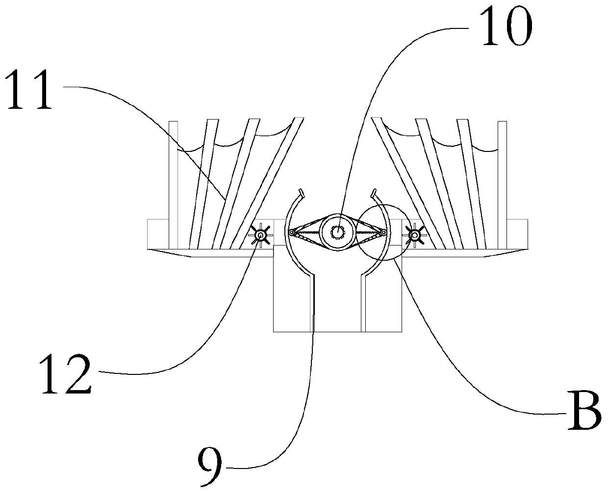 Precooling stone fruit picking device with screening function