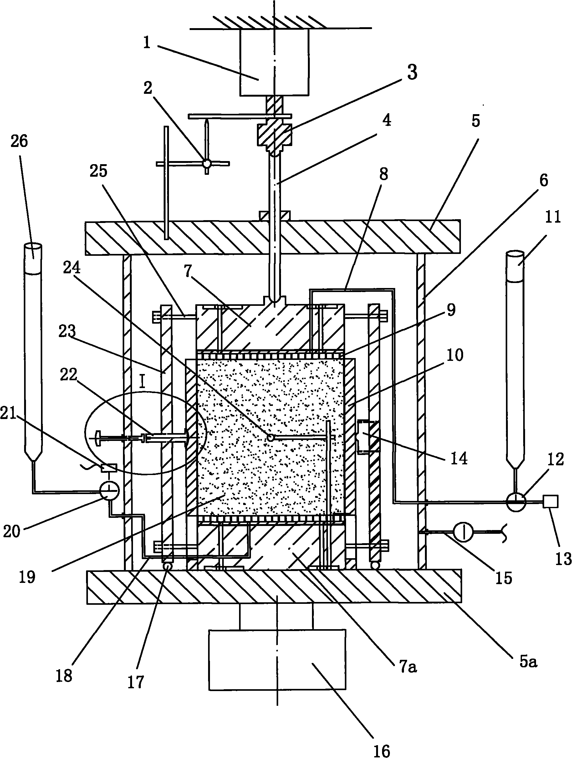 Cement soil plane strain tester