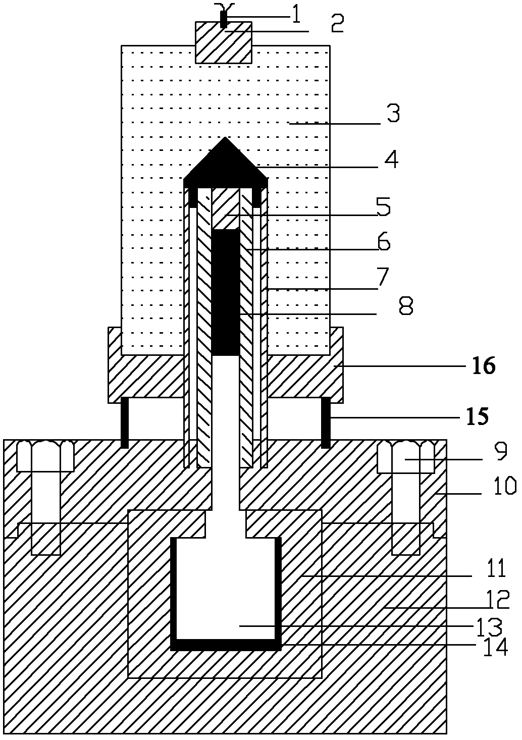 High-quenching-rate material impact synthesis and recovery device