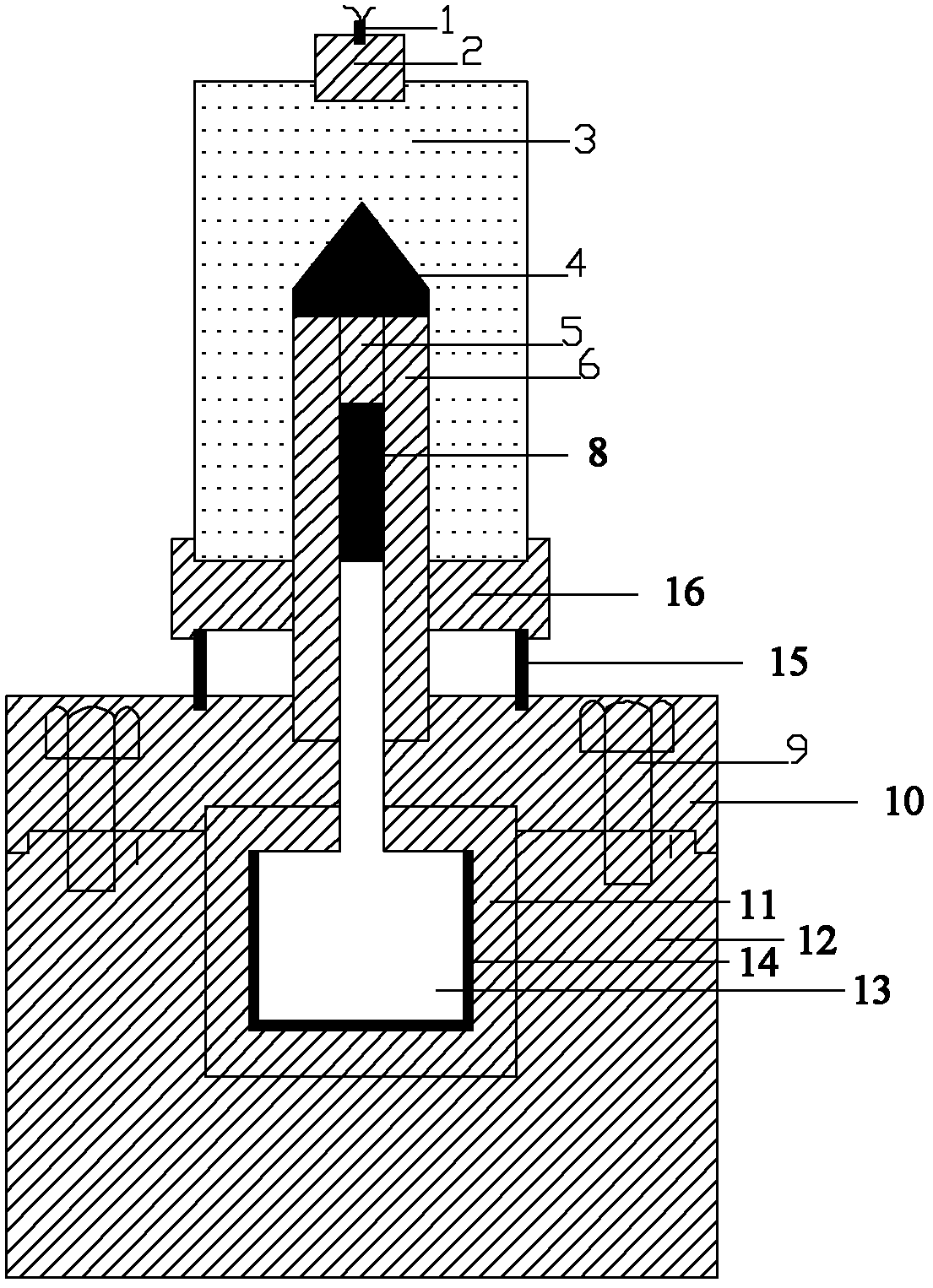 High-quenching-rate material impact synthesis and recovery device