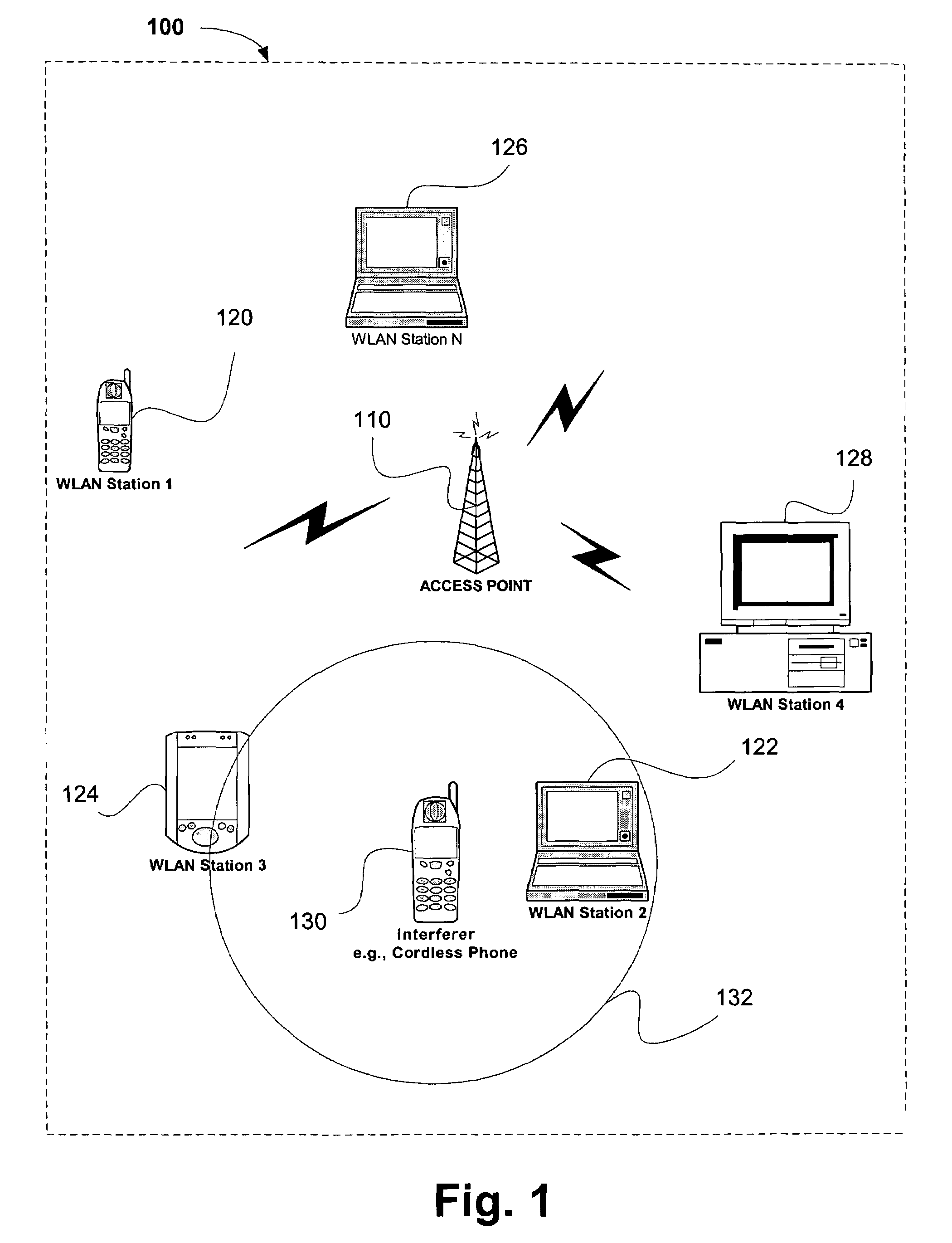 Locating interfering devices in wireless networks using channel adaptation metrics