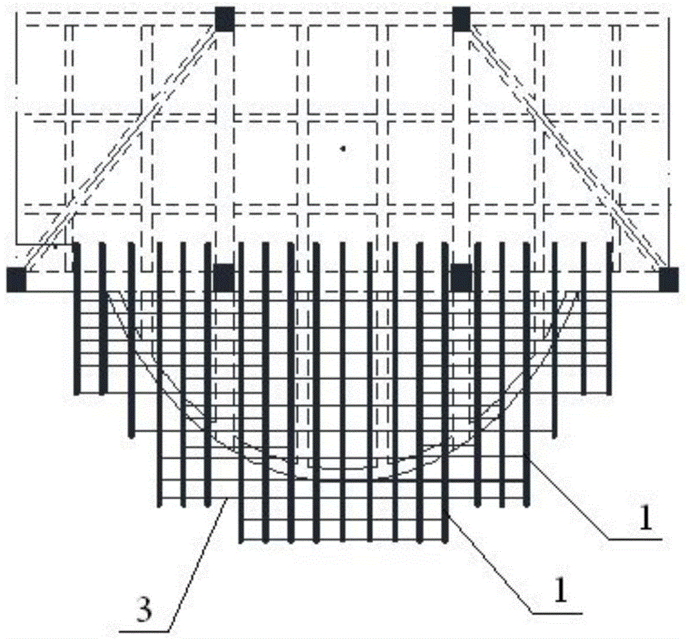 High-altitude large-cantilever concrete structure structural steel supporting platform