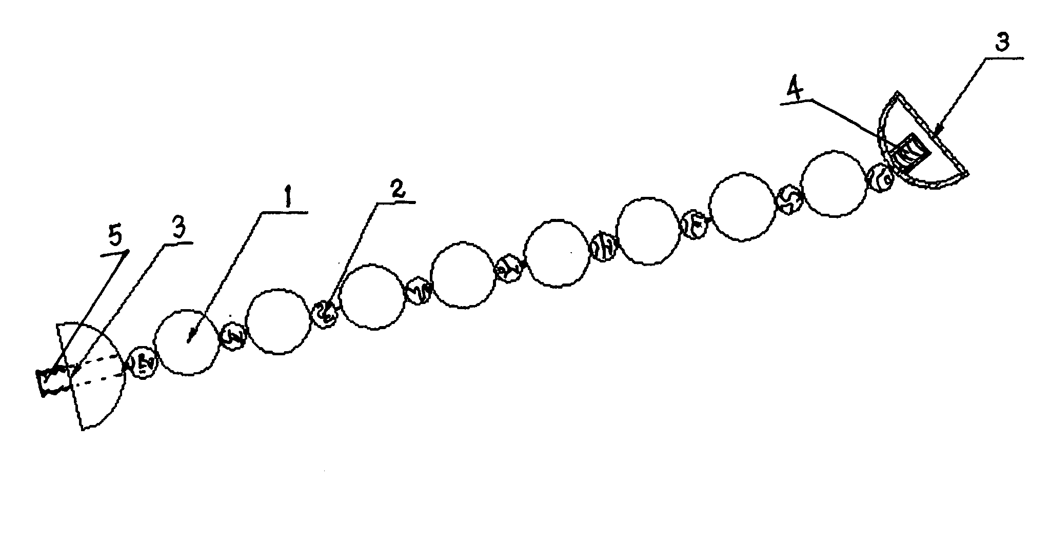 Bead chain with modified structure