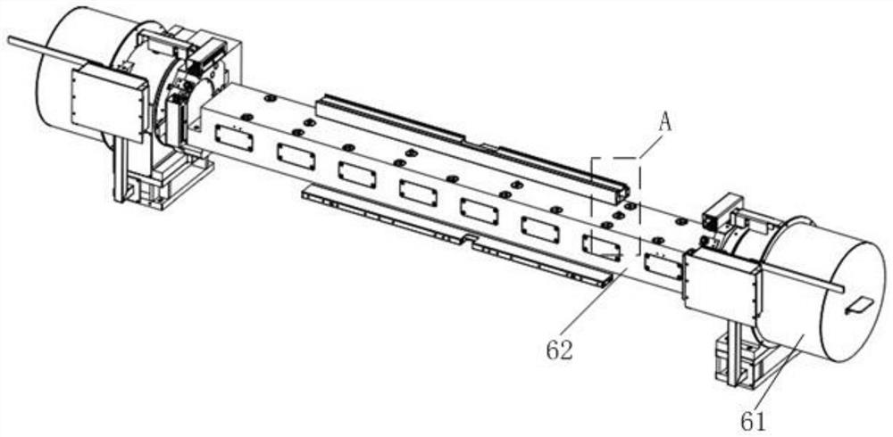 Special double-machine-head horizontal machining center for new energy automobile accessory machining