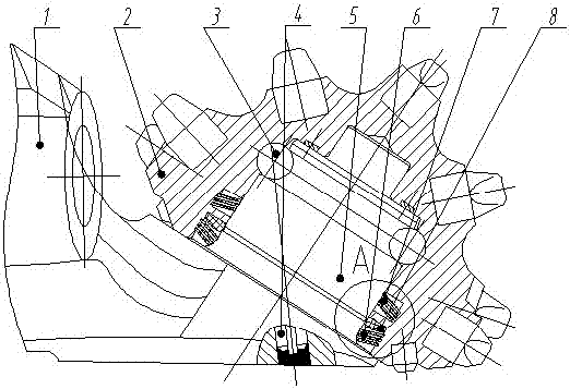 A high-speed roller cone bit bearing helical and reverse helical combined sealing structure