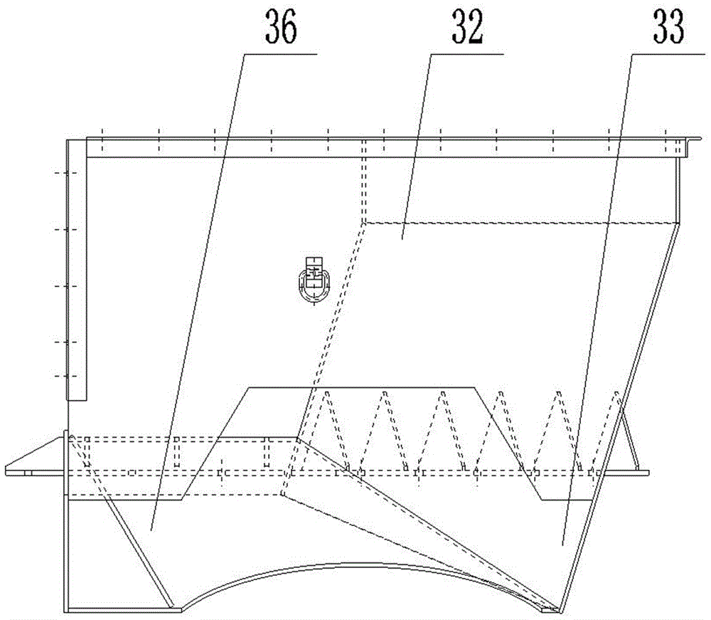 Full-sealing buffer anti-impact secondary transshipment system