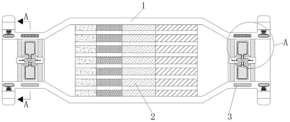 An anti-loosening exhaust gas treatment device based on the principle of magnetoelectricity