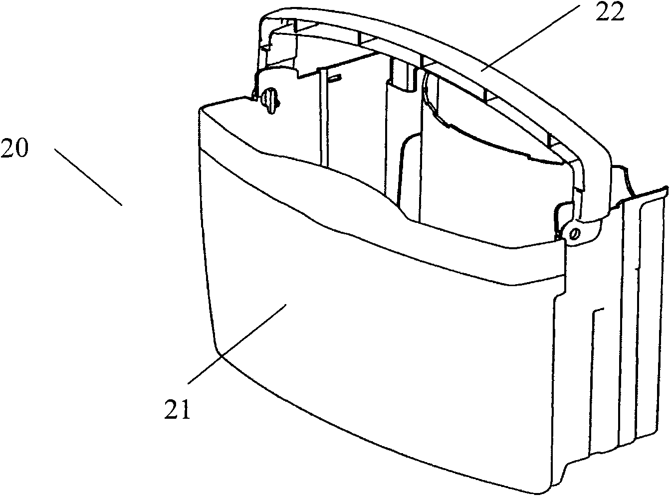 Water-receiving bucket of dehumidifier