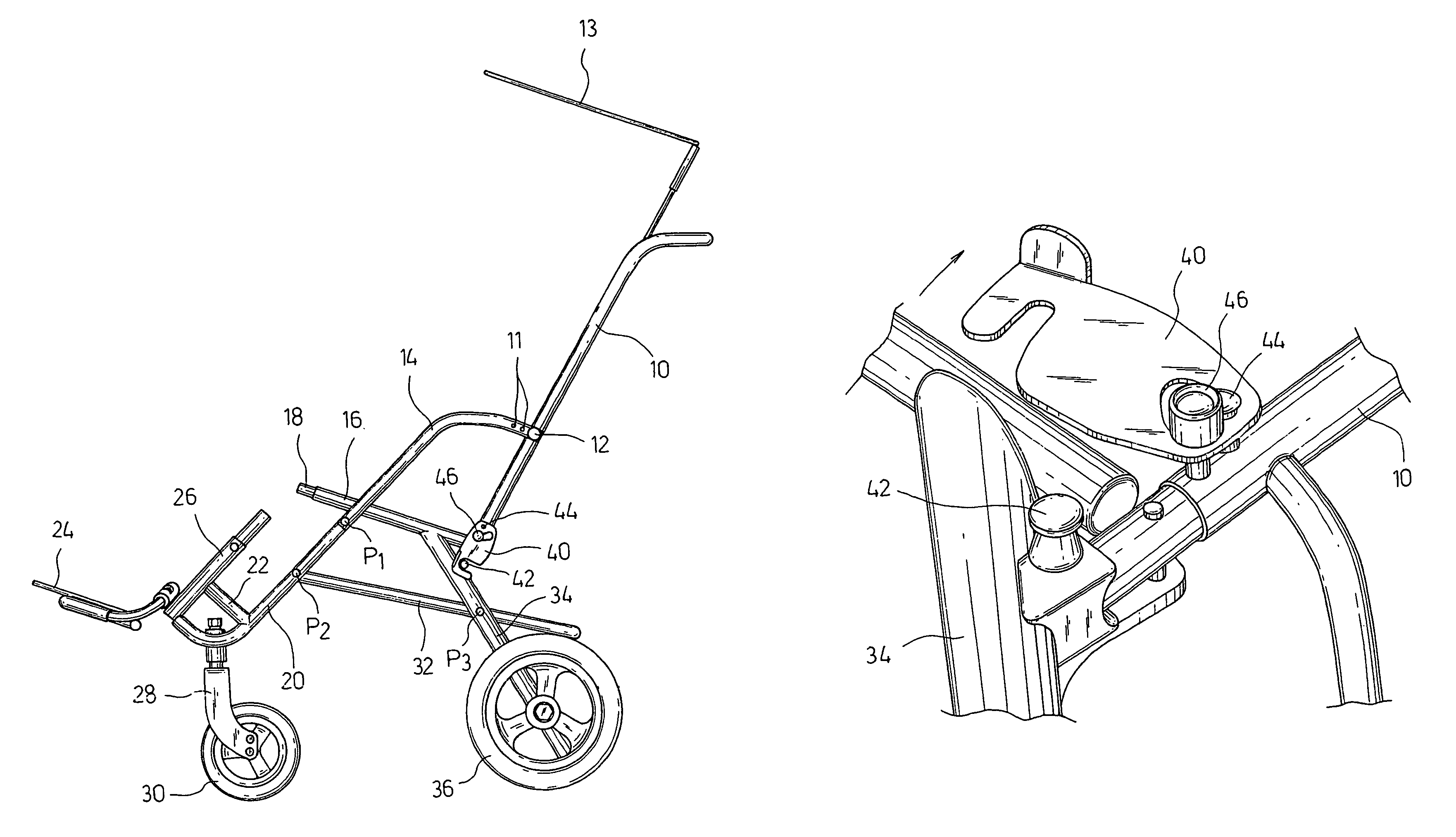 Rehabilitation stroller