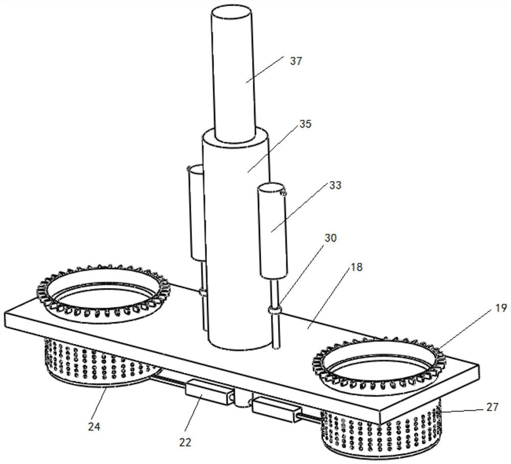 Squeezing and separating device and method for residues in domestic sewage