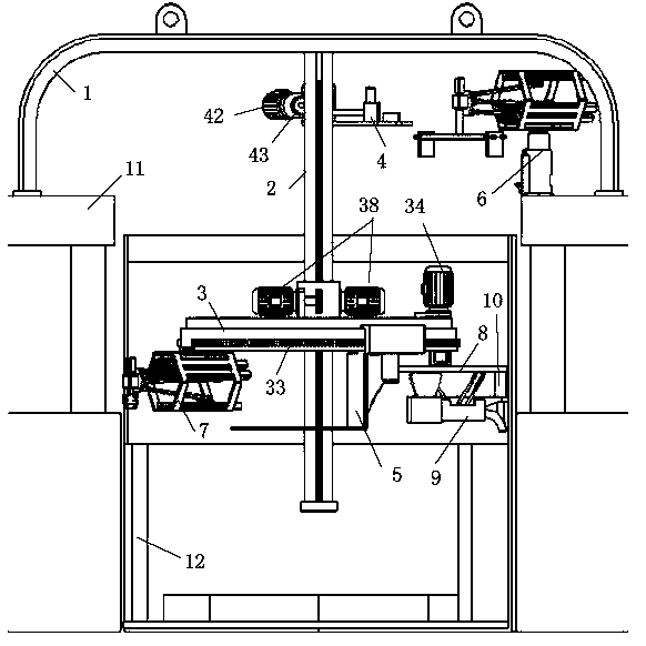 Device for building steel ladle working lining