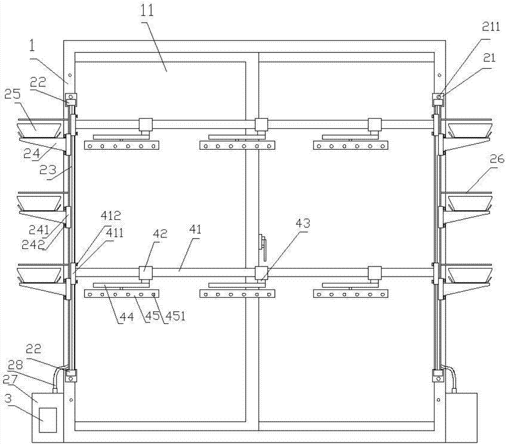 Glass window frame assembled with clothes hanging and flowerpot positioning combined rack