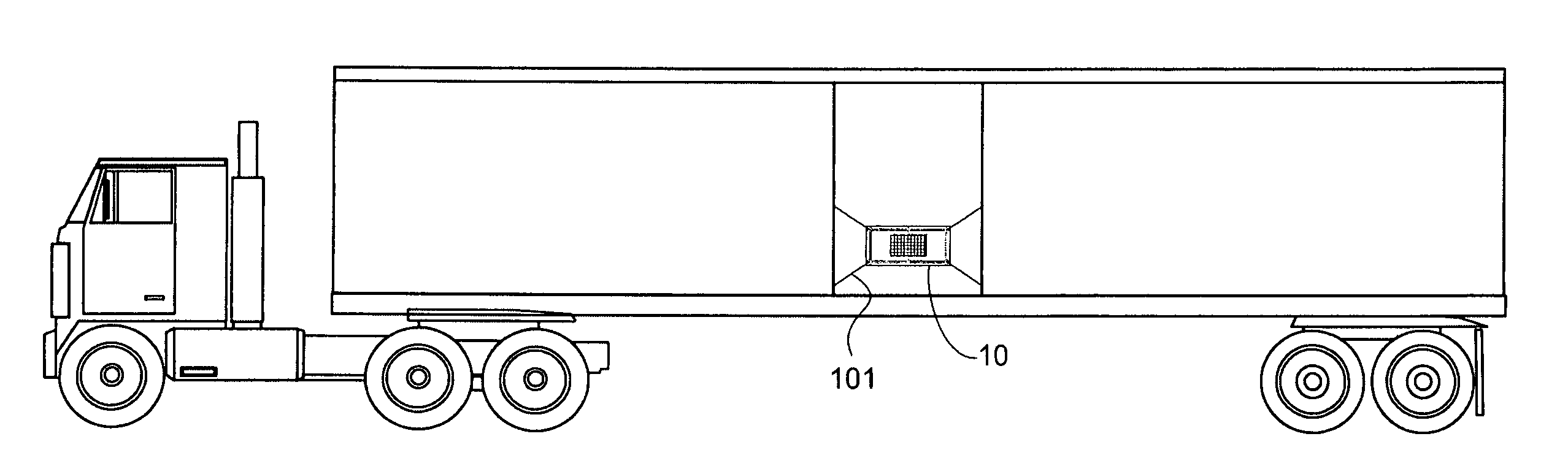 Load safety marker light mounting device