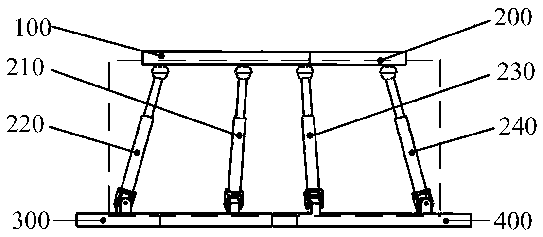 Four-branch-chain six-degree-of-freedom series-parallel mechanism