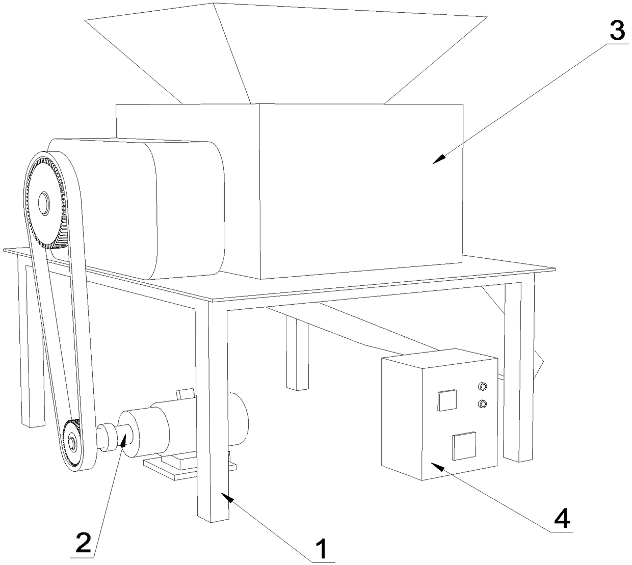 A kind of back pressure type volume reduction molding equipment and its operation method