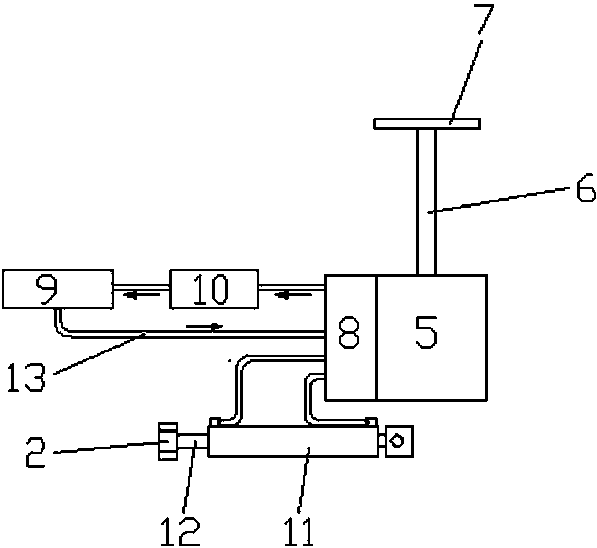 Hydraulic tractor steering device