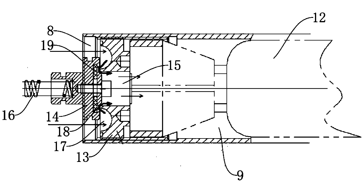 Movable pulse air pressure spraying water gun and fire extinguishing method